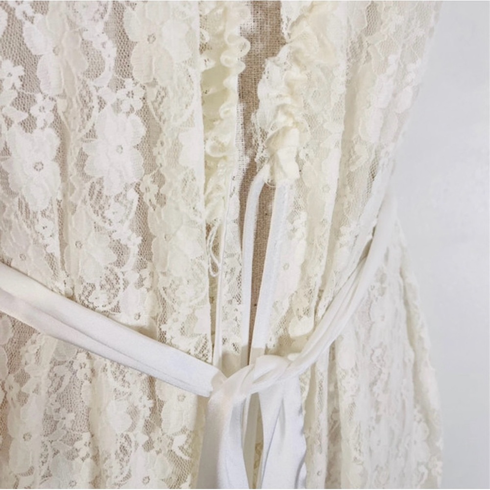 NWT Linea Donatella Lace Robe - Picture 10 of 13
